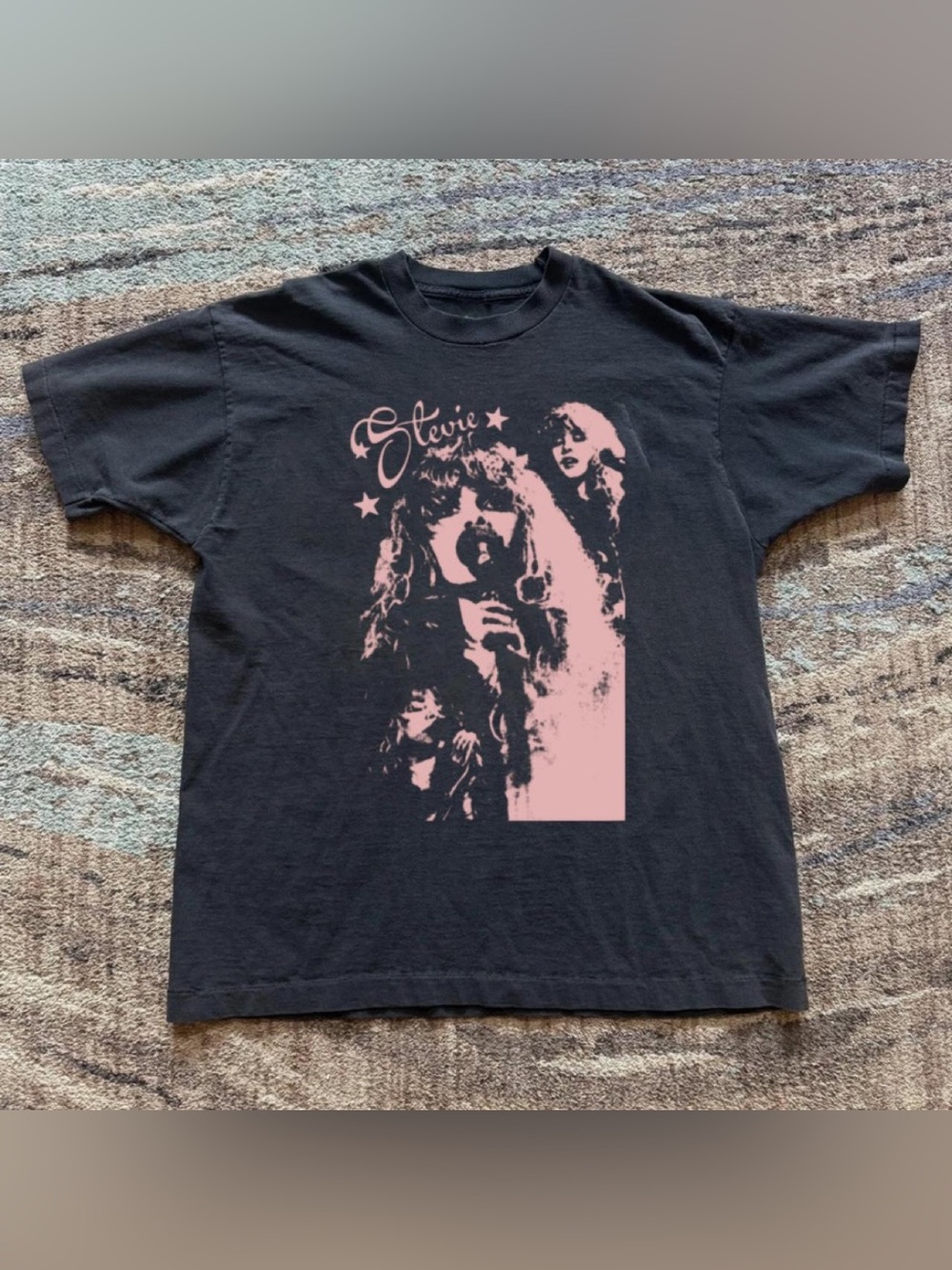 Stevie Nicks T-Shirt, Fleetwood Mac Portrait Graphic- Tee, Vintage Rock Music